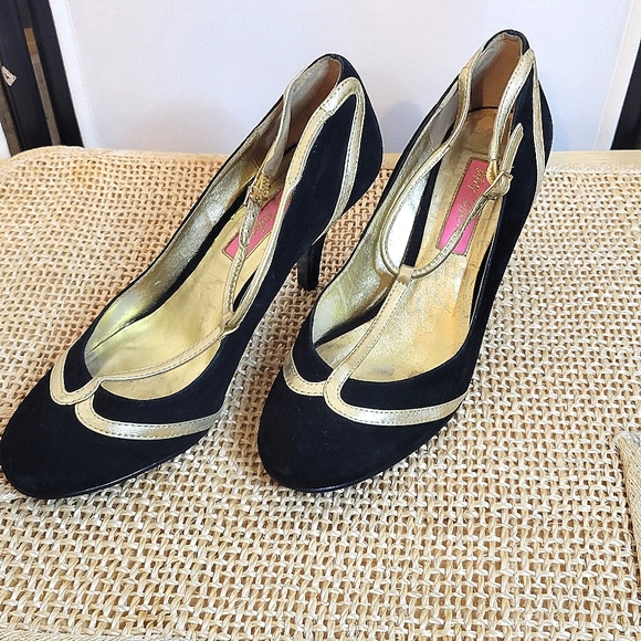 Betsey Johnson Shoes - BETSEY JOHNSON Cross Strap SHORT HEEL Stiletto MARY JANE DANCE PUMPS 🩰BEAUTIFUL